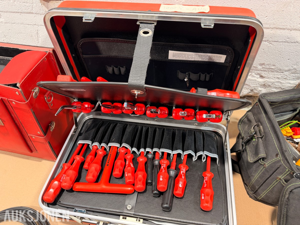 Elektrikerverktøy og utstyr – Haupa, Hilti, Hitachi, Berner, Fein, Stanley m.m.