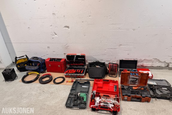 Elektrikerverktøy og utstyr – Haupa, Hilti, Hitachi, Berner, Fein, Stanley m.m.