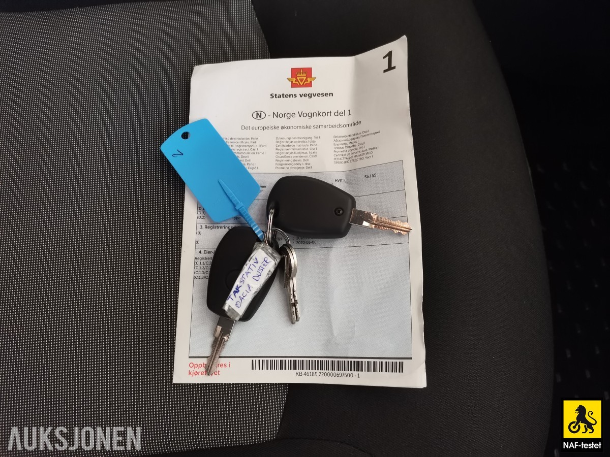 2016 Dacia DUSTER 1.5 D 109HK 4WD HENGERFESTE CRUISE PARKERINGSSENSORER