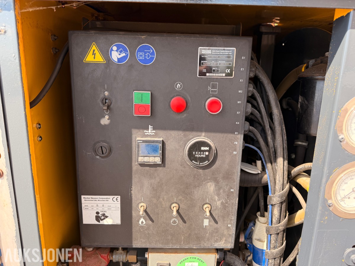 2011 Wacker Neuson HSH350 hydronisk overflatevarmer / teletiner på tilhenger