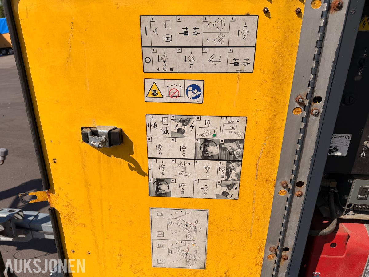 2011 Wacker Neuson HSH350 hydronisk overflatevarmer / teletiner på tilhenger