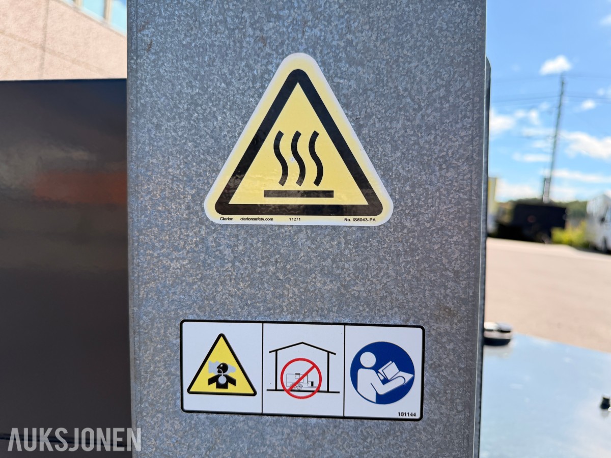 2011 Wacker Neuson HSH350 hydronisk overflatevarmer / teletiner på tilhenger