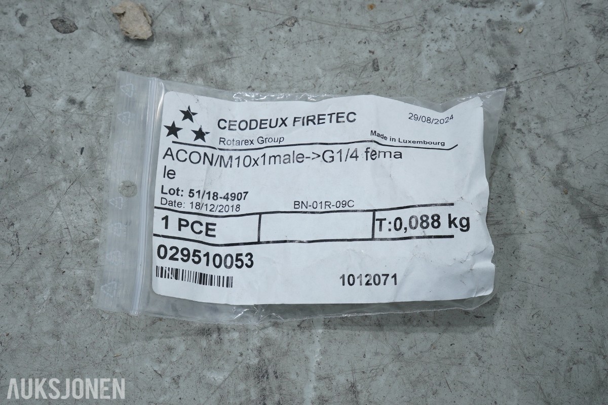 Rotarex / CEODEUX Firetec Compact Line B0902 brannslukkesystem
