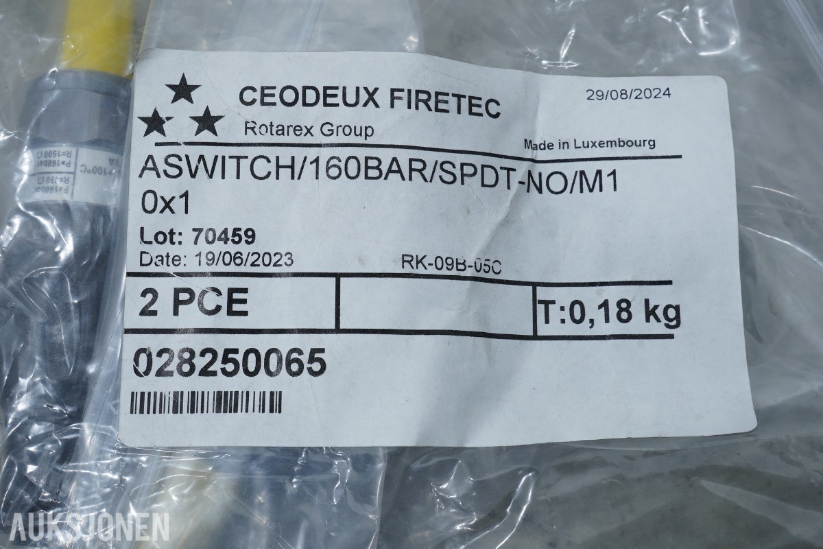 Rotarex / CEODEUX Firetec Compact Line B0902 brannslukkesystem