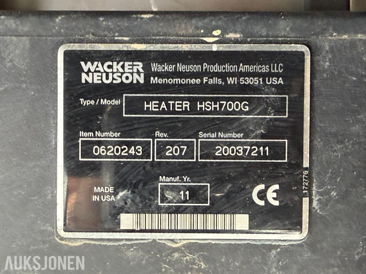 2011 Wacker Neuson HSH 700 Teletiner, 8480 timer