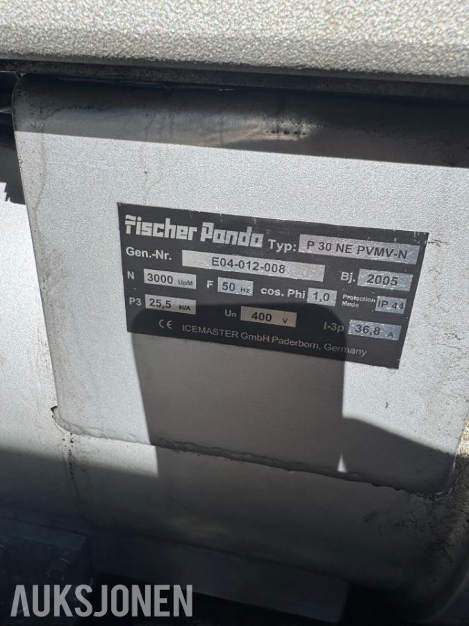 2005 Fisher Panda Strømaggregat P 30 NE PVMV - N