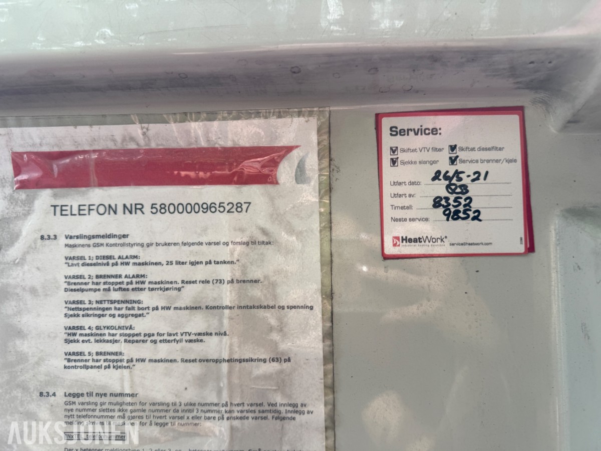 HeatWork HW 3600 – 2011 modell