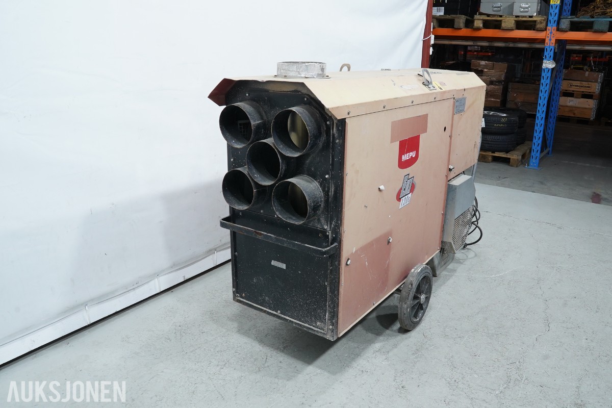 Mepu EKI 120S oljefyrt byggtørker / varmluftsaggregat 120 kW