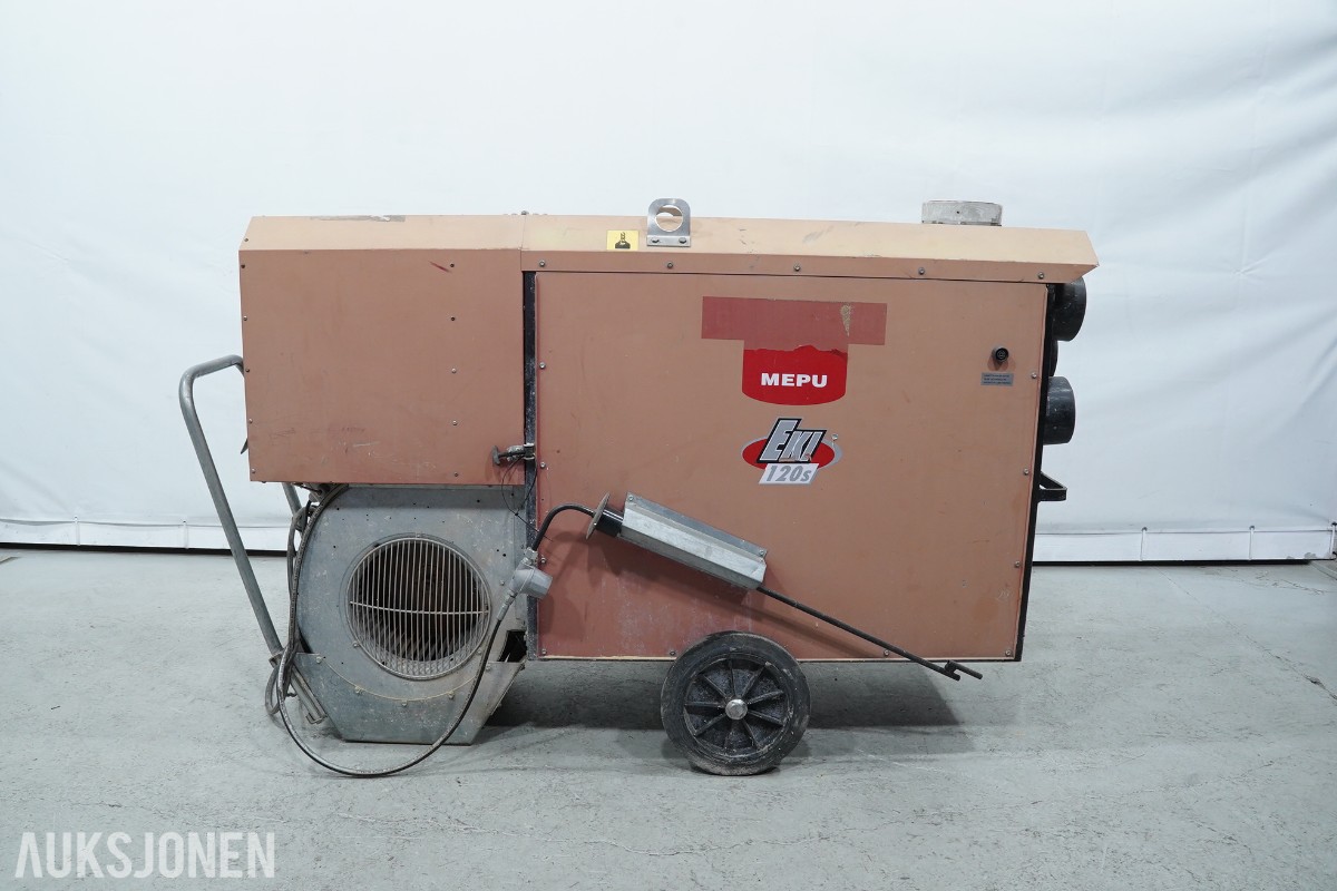 Mepu EKI 120S oljefyrt byggtørker / varmluftsaggregat 120 kW