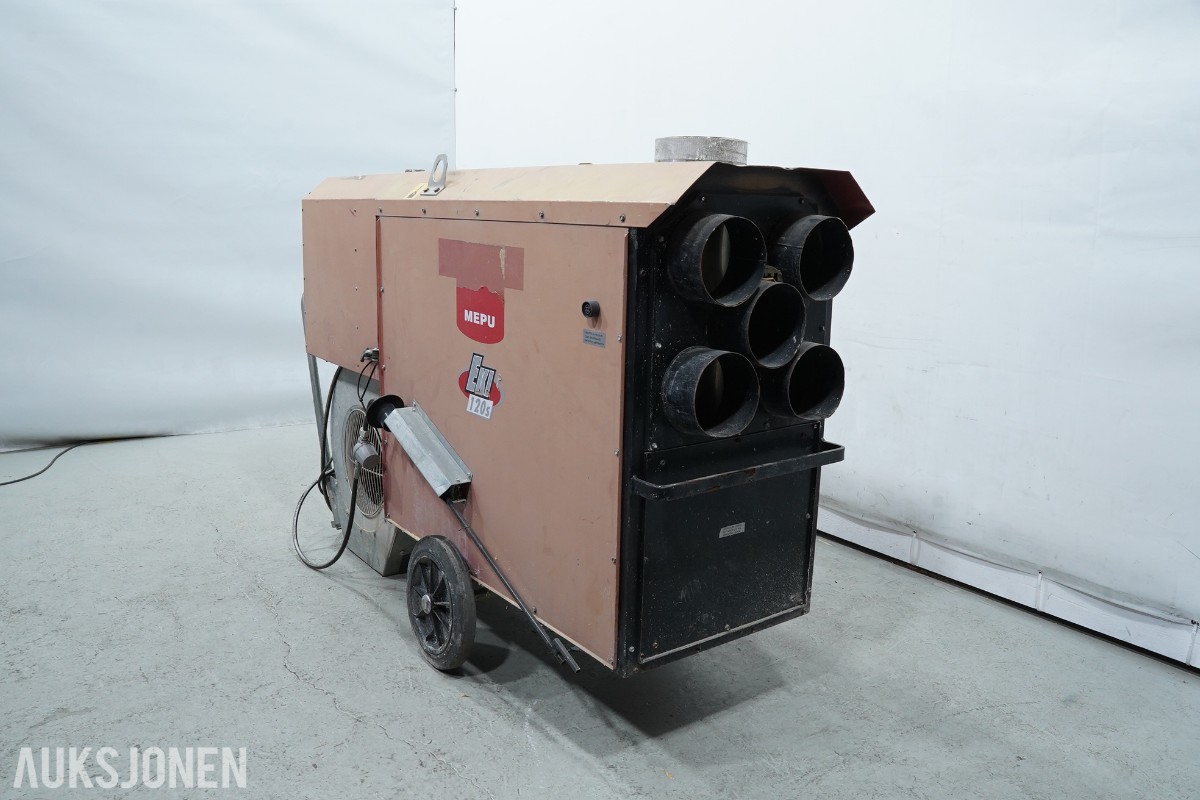 Mepu EKI 120S oljefyrt byggtørker / varmluftsaggregat 120 kW