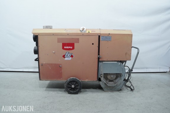Mepu EKI 120S oljefyrt byggtørker / varmluftsaggregat 120 kW