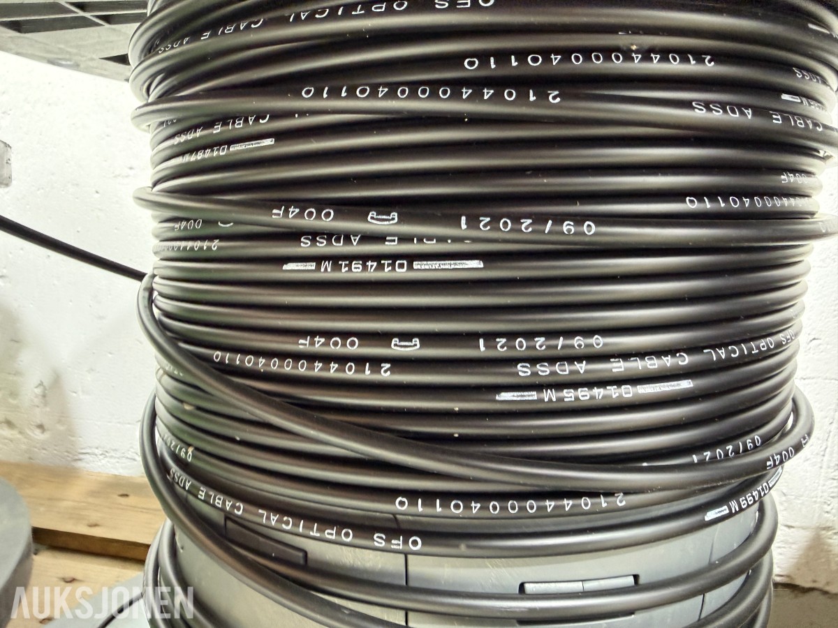 6 STK kabeltrommel Fiberkabler på kabeltromler – OFS Optical Cable ADSS
