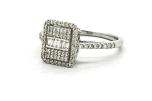 Diamantring med 0.30ct TW/VS diamanter. Norsk diamantsertifikat. Verdi 25.000,-