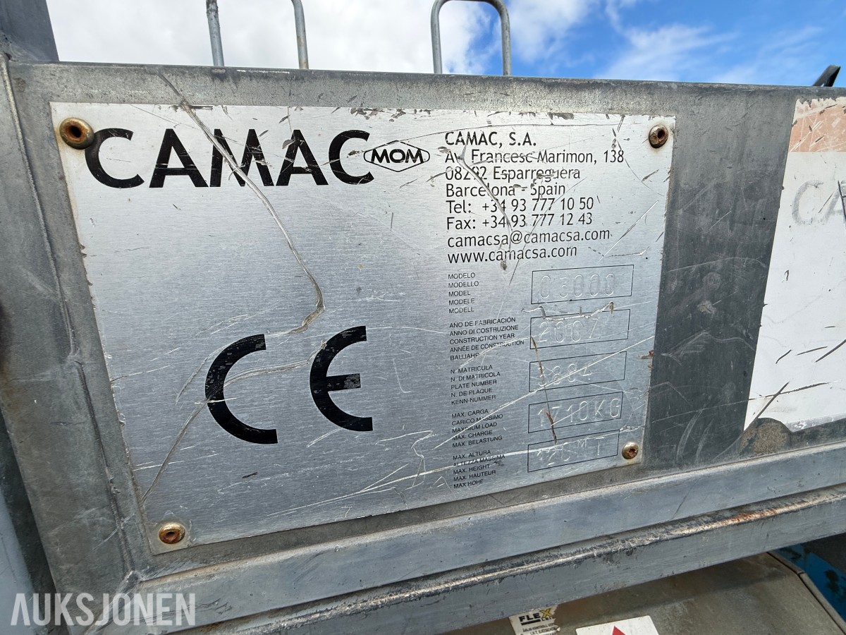 2007 Camac 3000 fasade/mastklatrer