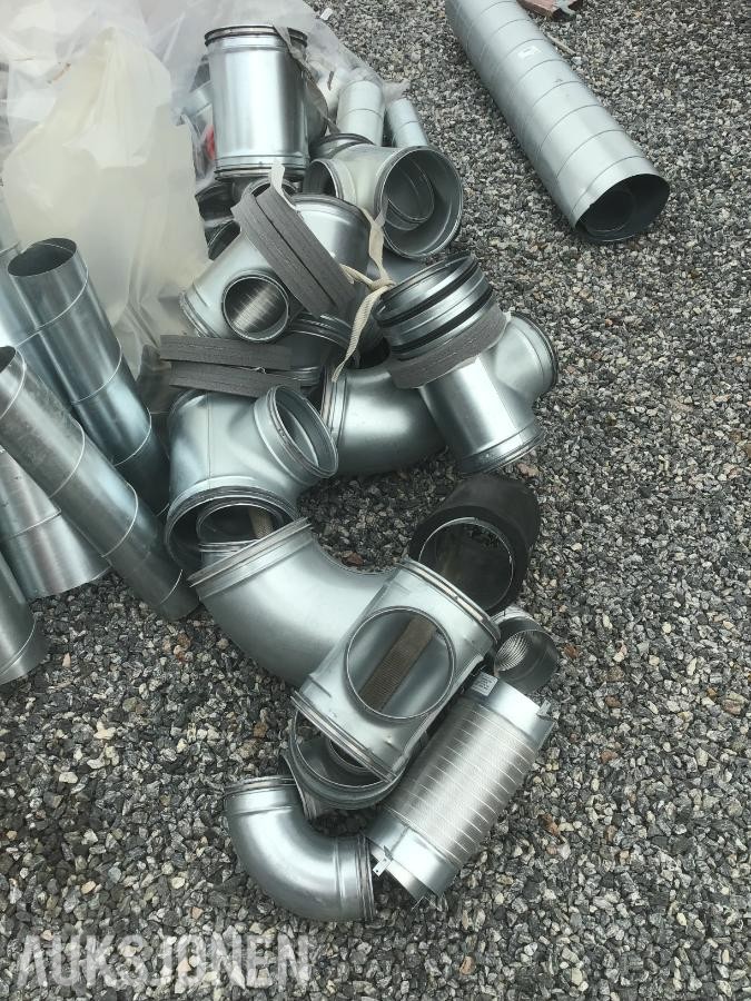 Ventilasjonsdeler div. deler og dimensjoner