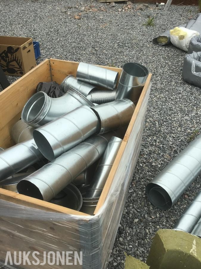 Ventilasjonsdeler div. deler og dimensjoner