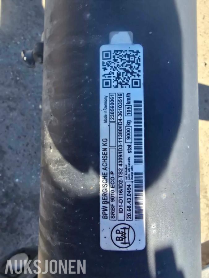 BPW SRBF akselsett – 3 stk akslinger med skivebremser