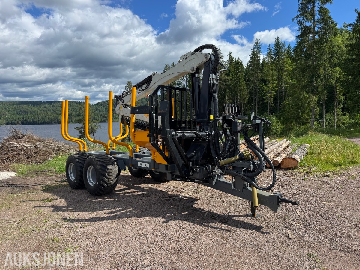 2025 Timber Trailer TR-140 - Lastebærer med kran, radio / fjernkontroll
