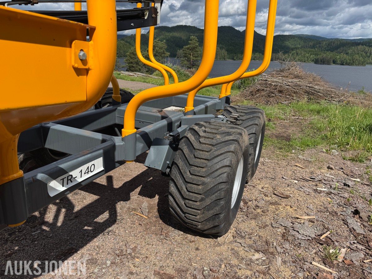 2025 Timber Trailer TR-140 - Lastebærer med kran, radio / fjernkontroll