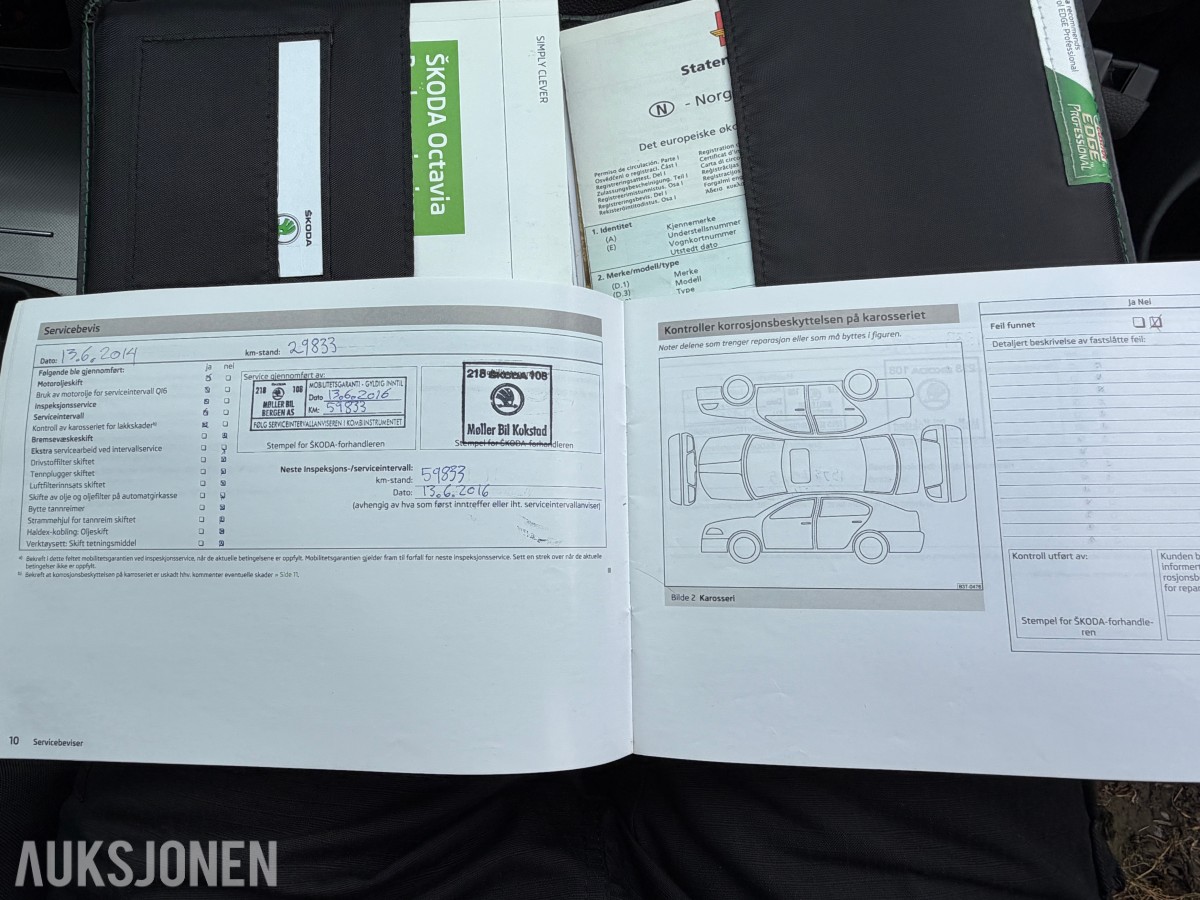 2013 Skoda OCTAVIA 1.4-122 / S+V dekk / Servicehistorikk