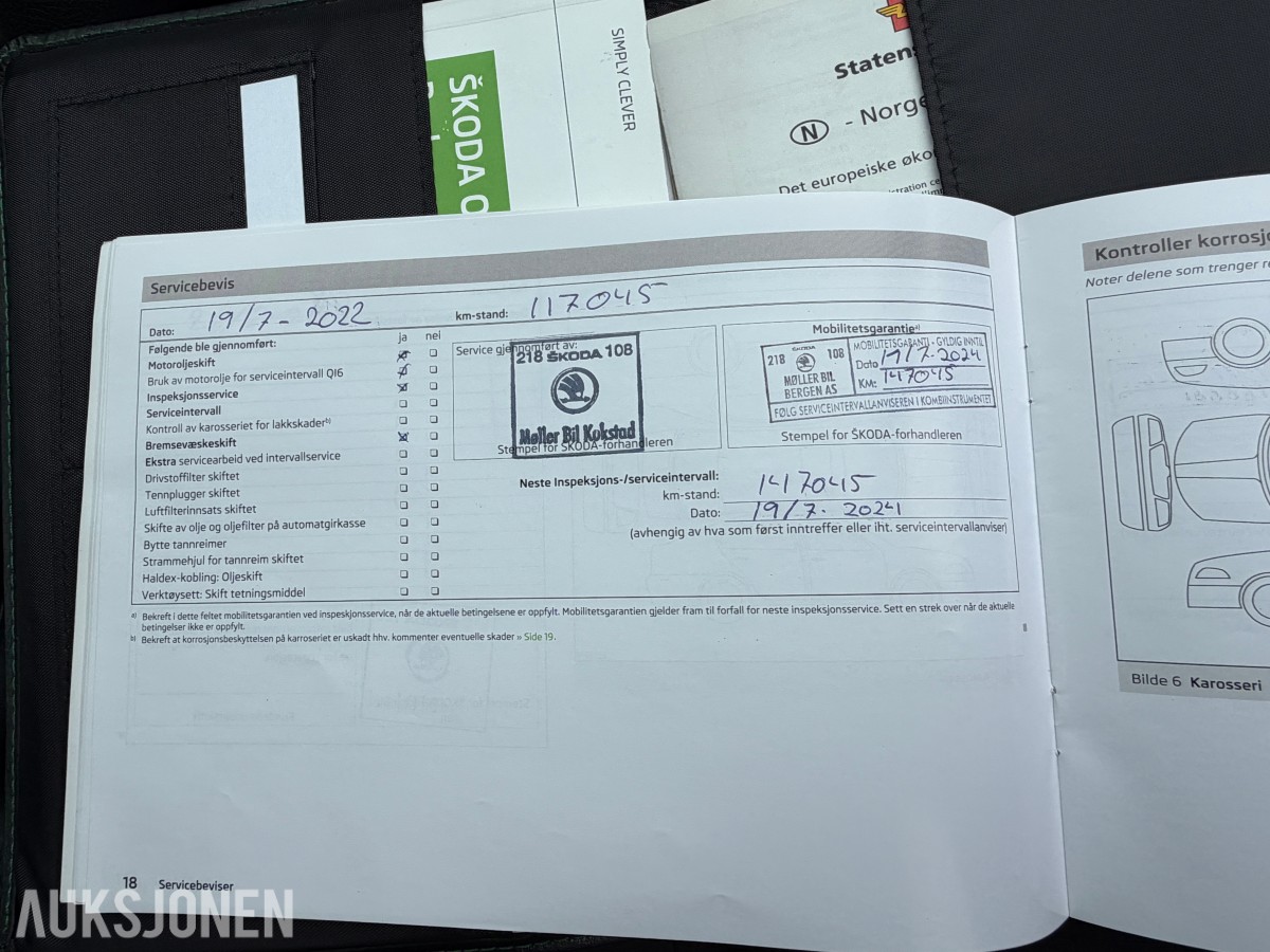 2013 Skoda OCTAVIA 1.4-122 / S+V dekk / Servicehistorikk