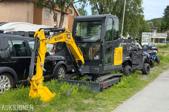 2025 Rippa R330 – ny minigraver - 2,3 tonn m/KUBOTA - NY OG UBRUKT