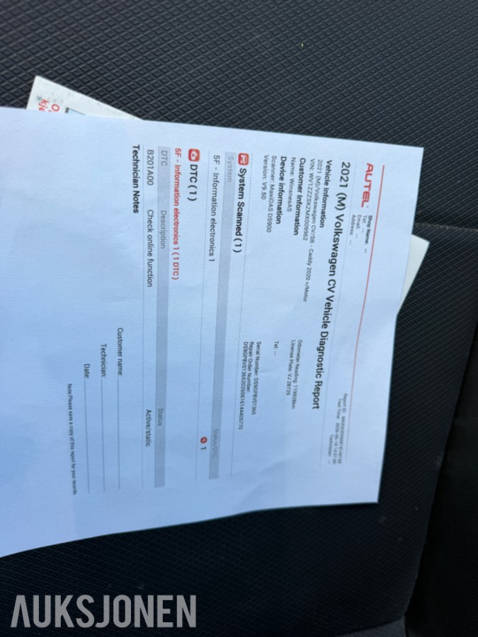 2022 Volkswagen Caddy 2,0 TDI 75hk
