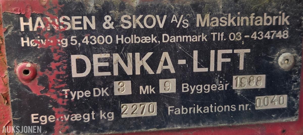 Denka lift DK3 MK9, 23M, Reparasjonsobjekt