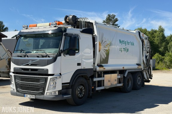 2014 Volvo FM 410 6X2 renovasjonsbil - norba påbygg