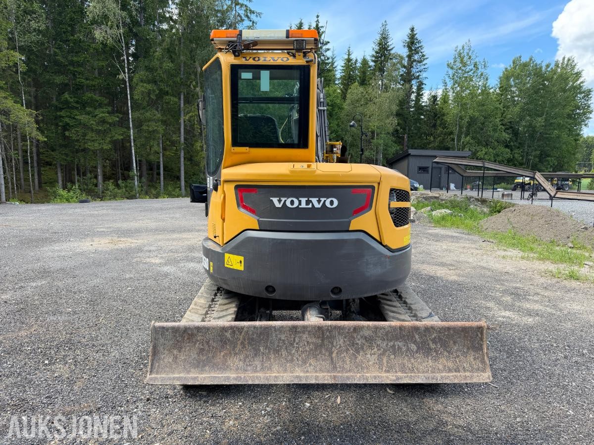 2019 Volvo ECR58D minigraver m/ Steelwrist X07 tiltrotator, S50 hurtigfeste, pusseskuff og graveskuff
