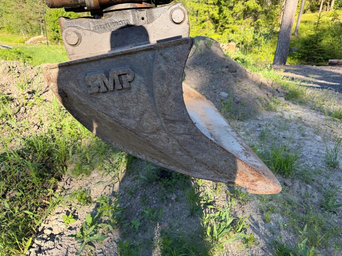 2019 Volvo ECR58D minigraver m/ Steelwrist X07 tiltrotator, S50 hurtigfeste, pusseskuff og graveskuff