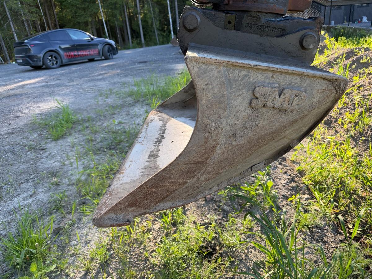 2019 Volvo ECR58D minigraver m/ Steelwrist X07 tiltrotator, S50 hurtigfeste, pusseskuff og graveskuff