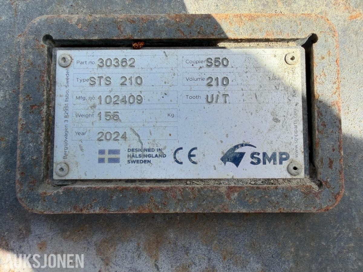 2019 Volvo ECR58D minigraver m/ Steelwrist X07 tiltrotator, S50 hurtigfeste, pusseskuff og graveskuff