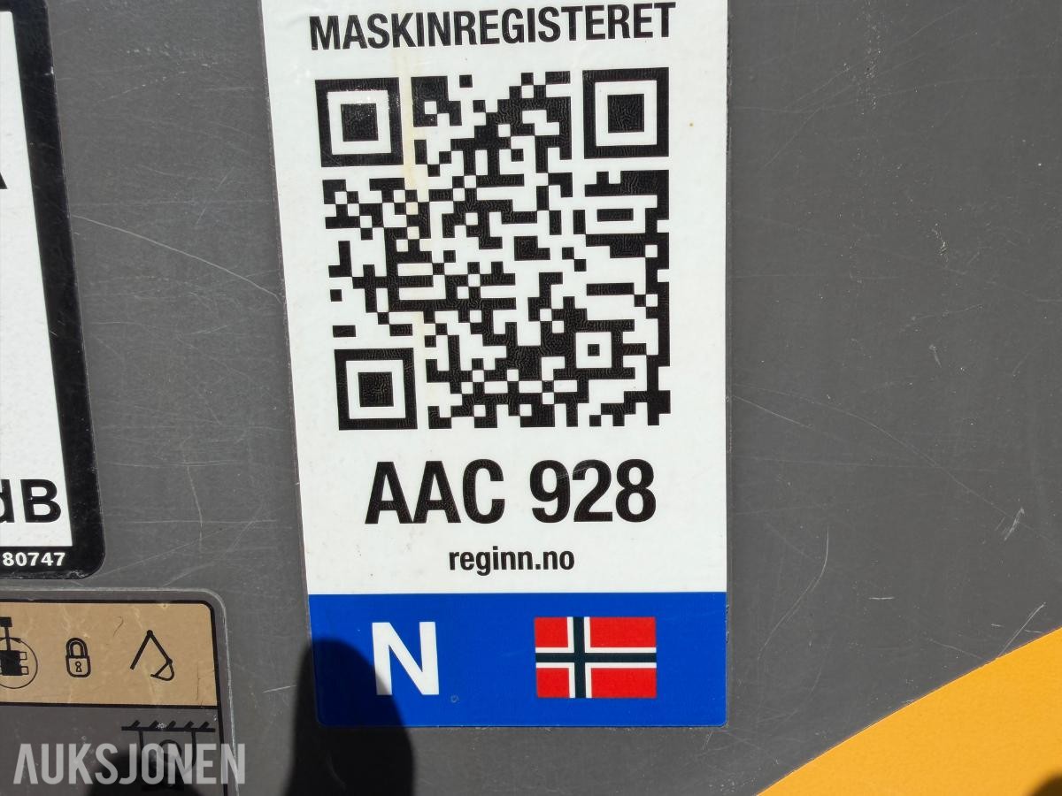 2019 Volvo ECR58D minigraver m/ Steelwrist X07 tiltrotator, S50 hurtigfeste, pusseskuff og graveskuff