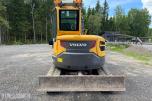 2019 Volvo ECR58D minigraver m/ Steelwrist X07 tiltrotator, S50 hurtigfeste, pusseskuff og graveskuff