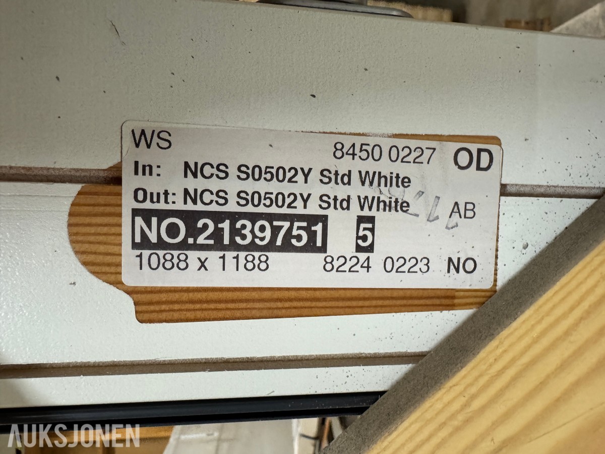 Nordan vindu 1088x1188 mm åpningsbart
