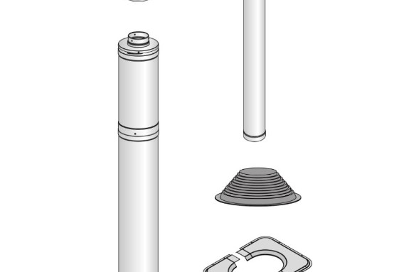 Stålpipe - komplett pakke