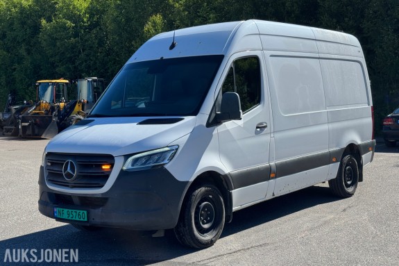 2019 Mercedes-Benz Sprinter 316 CDI/37 163 HK - Bilinnredning - Kamera - Hengerfeste