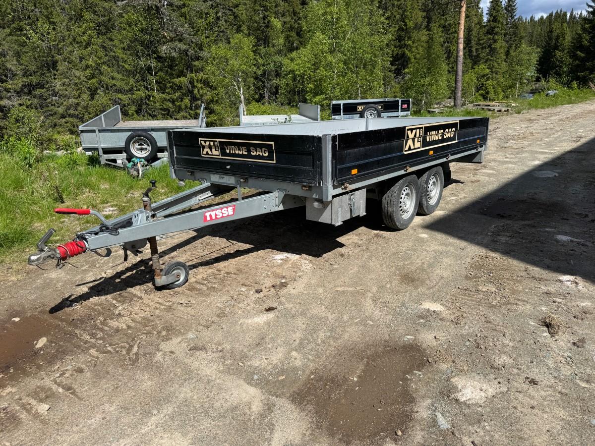 2020 Tysse planhenger 2.600 kg Nedfellbare karmer