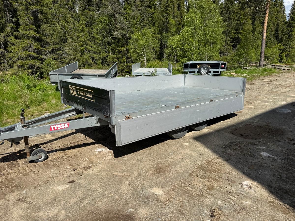 2020 Tysse planhenger 2.600 kg Nedfellbare karmer