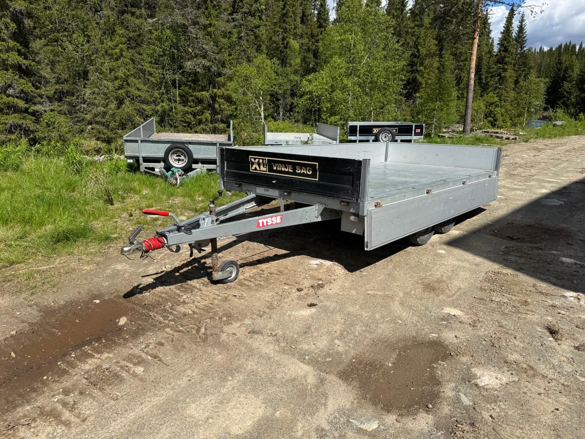 2020 Tysse planhenger 2.600 kg Nedfellbare karmer