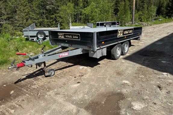 2020 Tysse planhenger 2.600 kg Nedfellbare karmer