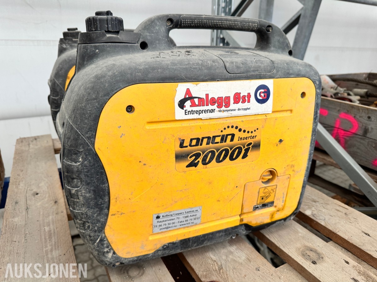 Loncin 2000i stillegående aggregat 230 Volt 