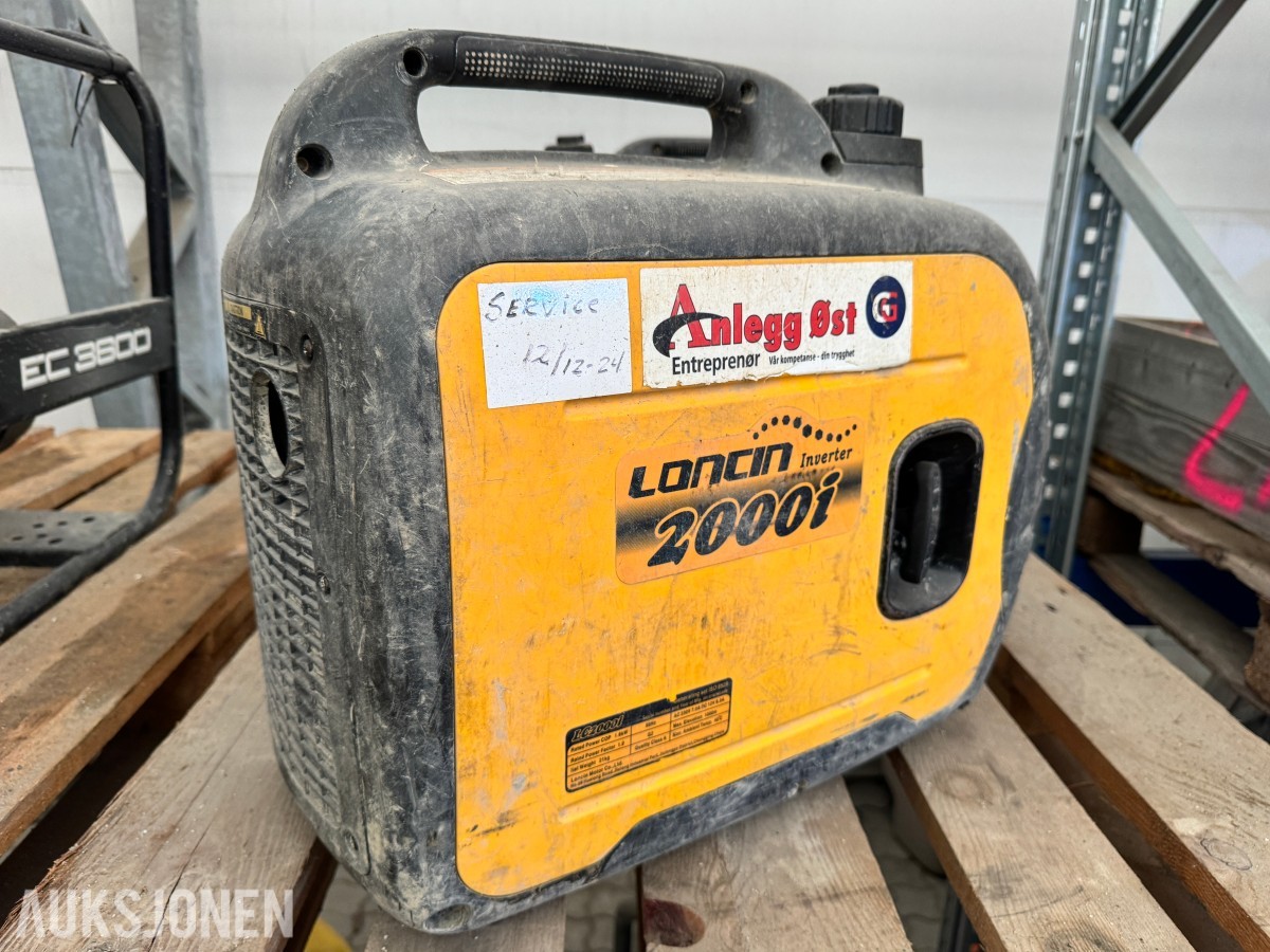 Loncin 2000i stillegående aggregat 230 Volt 