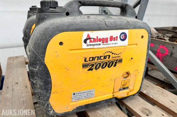 Loncin 2000i stillegående aggregat 230 Volt