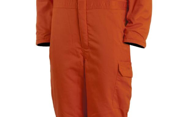 50 stk Univern Antiflame kjeledresser, foret, i oransje - str. 54