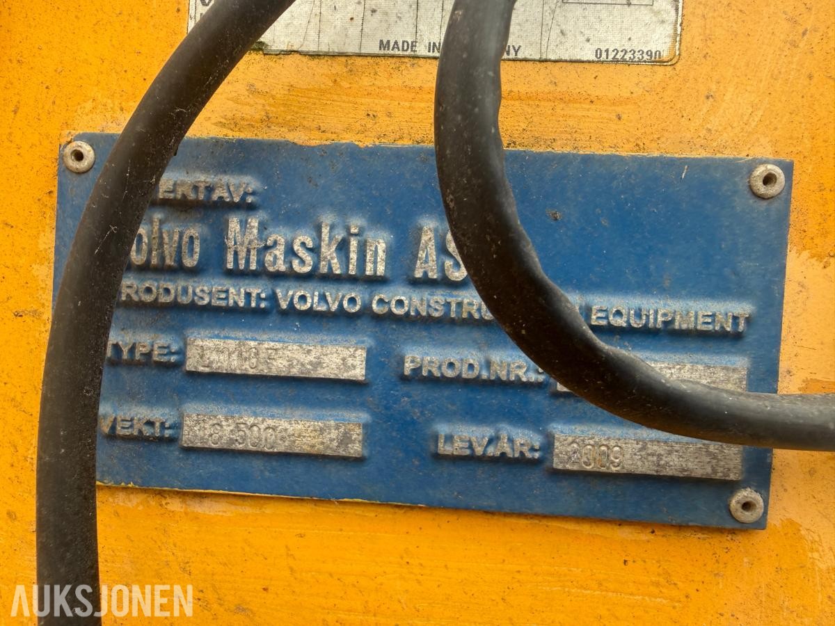 2009 Volvo L110F HJULLASTER SKUFF SENTRALSMØRING 3. og 4.FUNKSJON