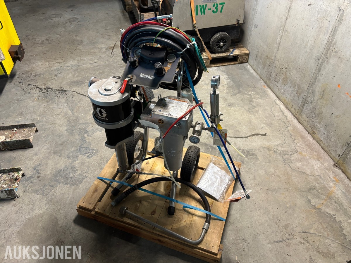 Graco Merkur sprøytesystem med Viscon HP væskevarmer – Ubrukt