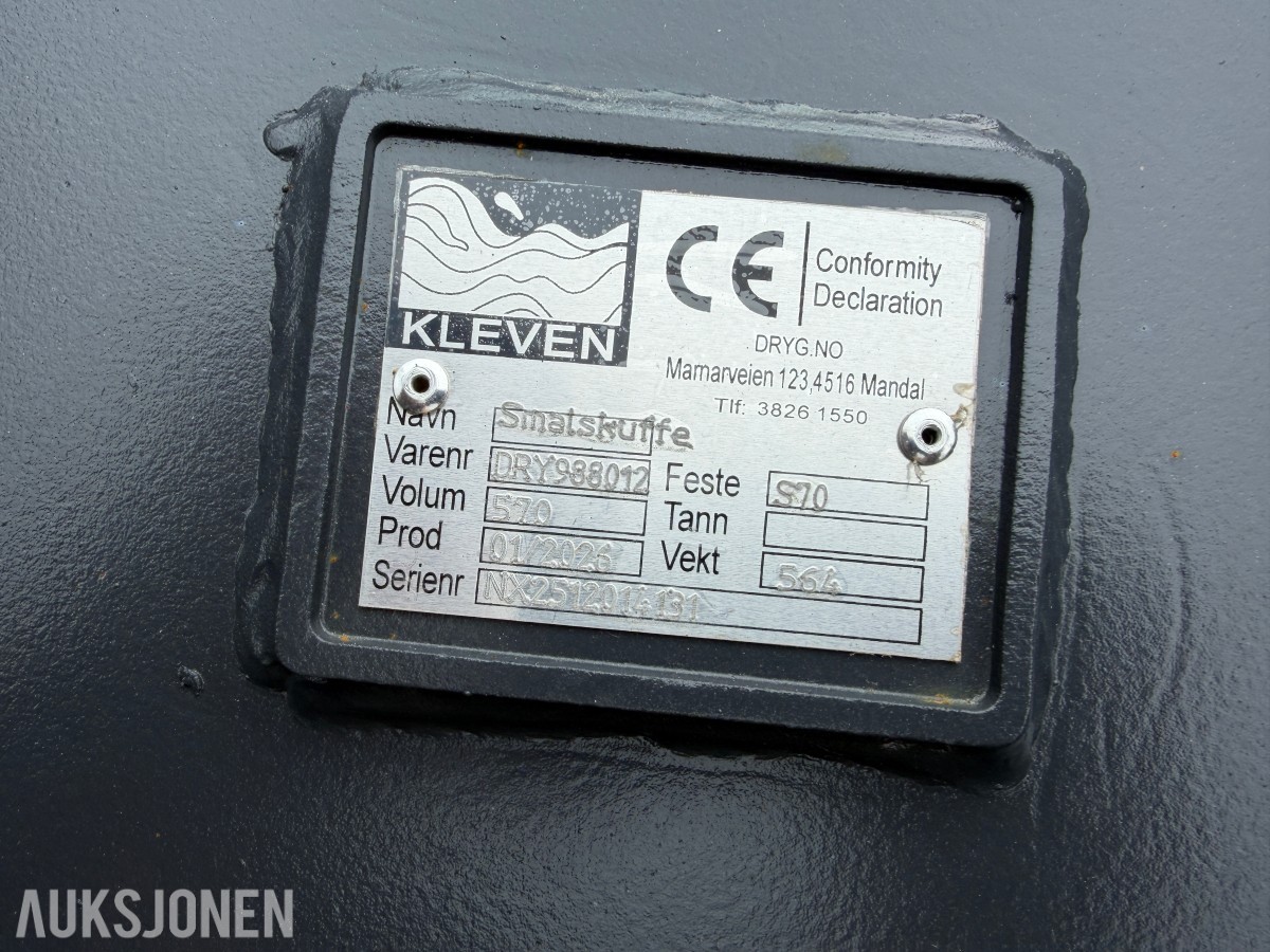 NY Kleven Smalskuffe S70 570L – NY/UBRUKT