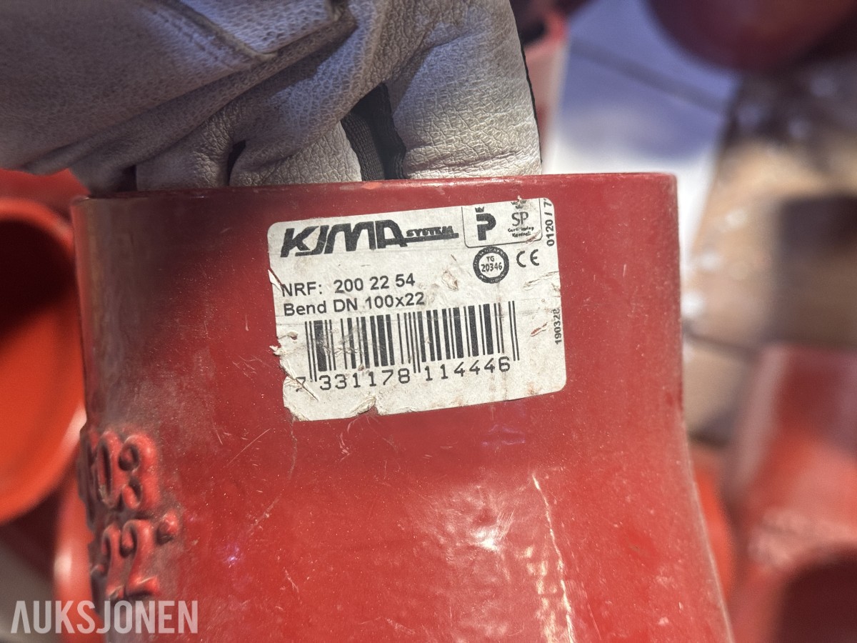 2 Paller NYTT MA rørdeler/koblinger/vinkler ++